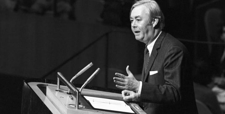 Daniel Patrick Moynihan at the UN's "Zionism is racism" debate