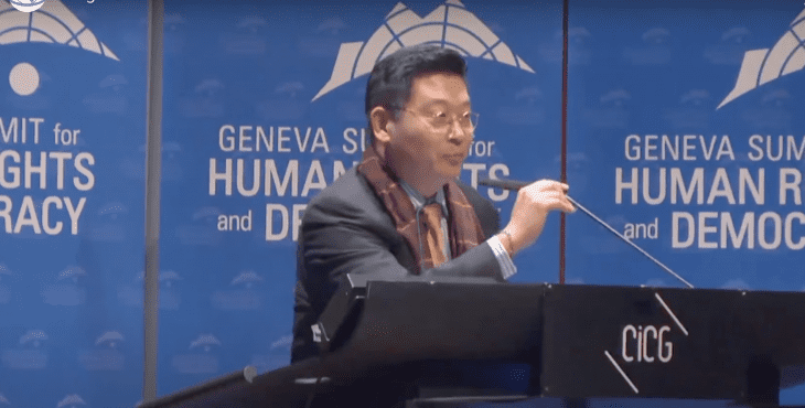 Yang Jianli at Geneva Summit 2016