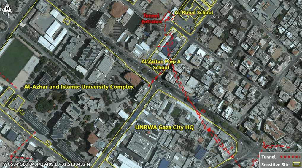Hamas Tunnel Map 2