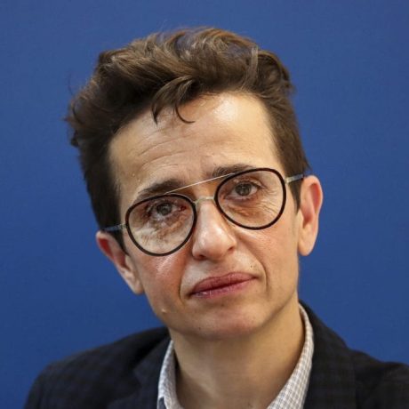 22 March 2019, Saxony, Leipzig: Masha Gessen, Russian-American journalist, at the Leipzig Book Fair. At its opening on 20.3.2019, it was awarded the Leipzig Book Prize for European Understanding, endowed with 20,000 euros. The Book Fair will continue until 24.03.2019. Photo by: Jan Woitas/picture-alliance/dpa/AP Images
